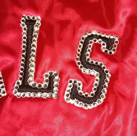 80s Swingster Chicago Bulls Vintage Satin Jacket Michael Jordan - Picture 11 of 12